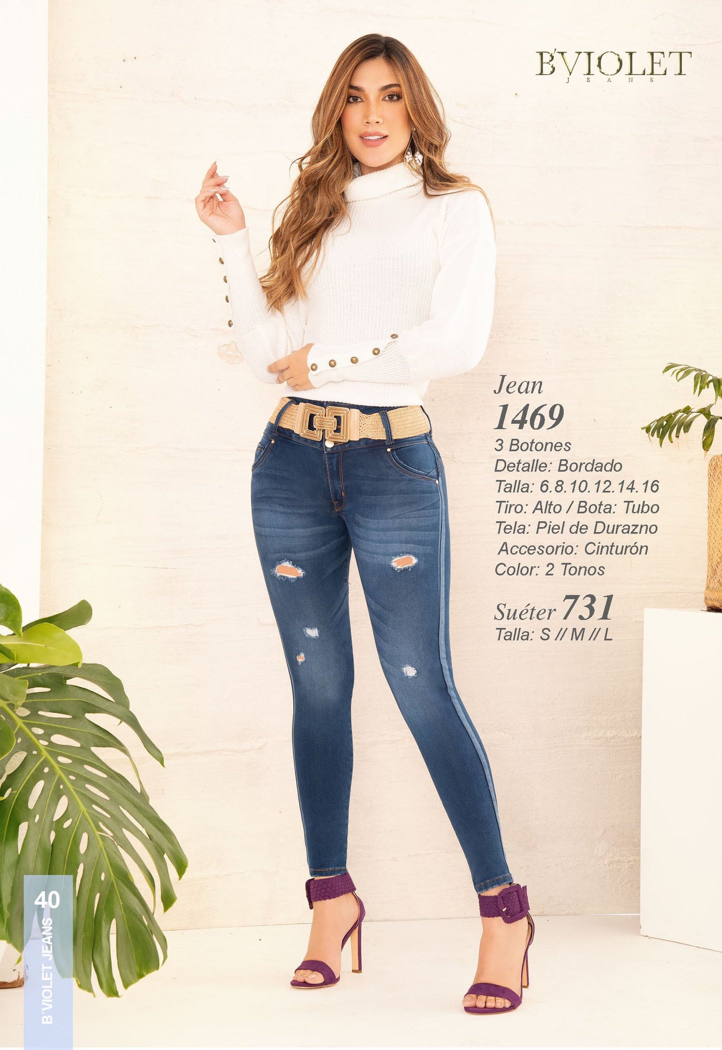 Jeans B´violet Oscuro  Ref 1469