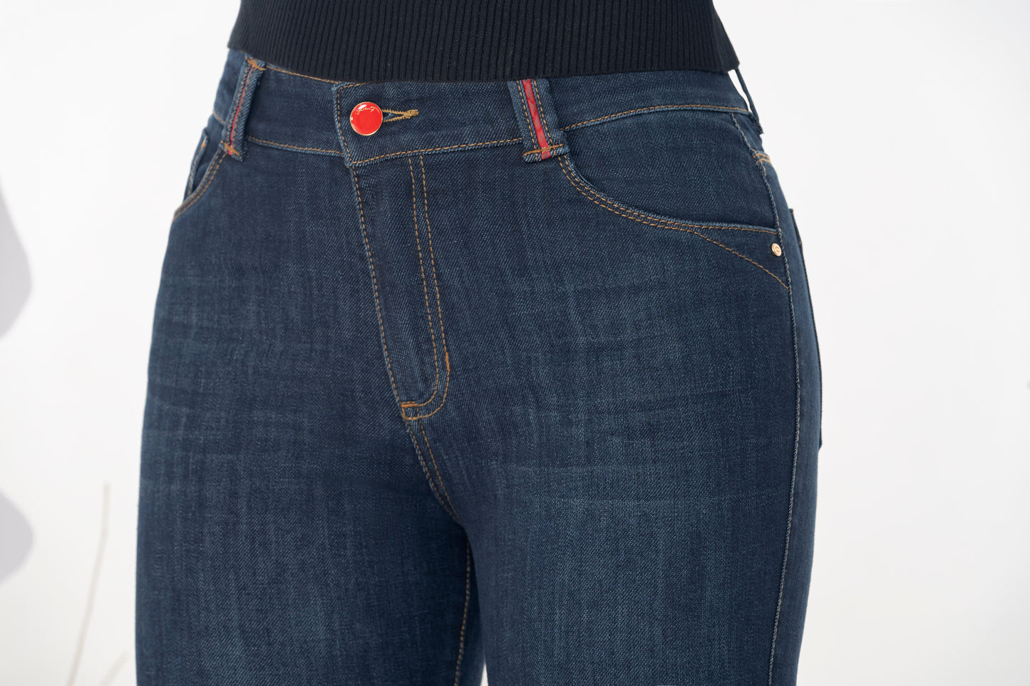 Jean Pretina Alta Control Abdomen - Bota Campana Ref 1785