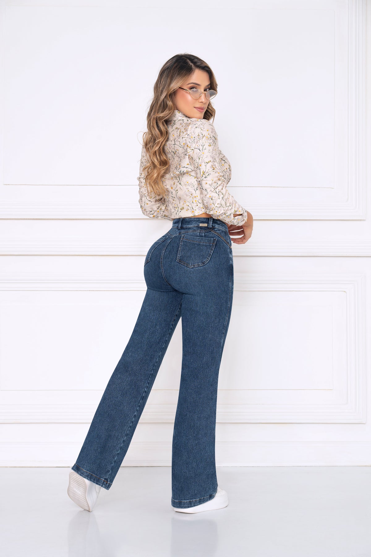 Jean Indigo Licrado Wide Leg Ref 2171
