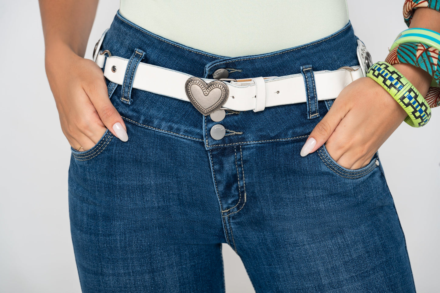 Jean Pretina Alta Control Abdomen - Bota Campana Ref 1812